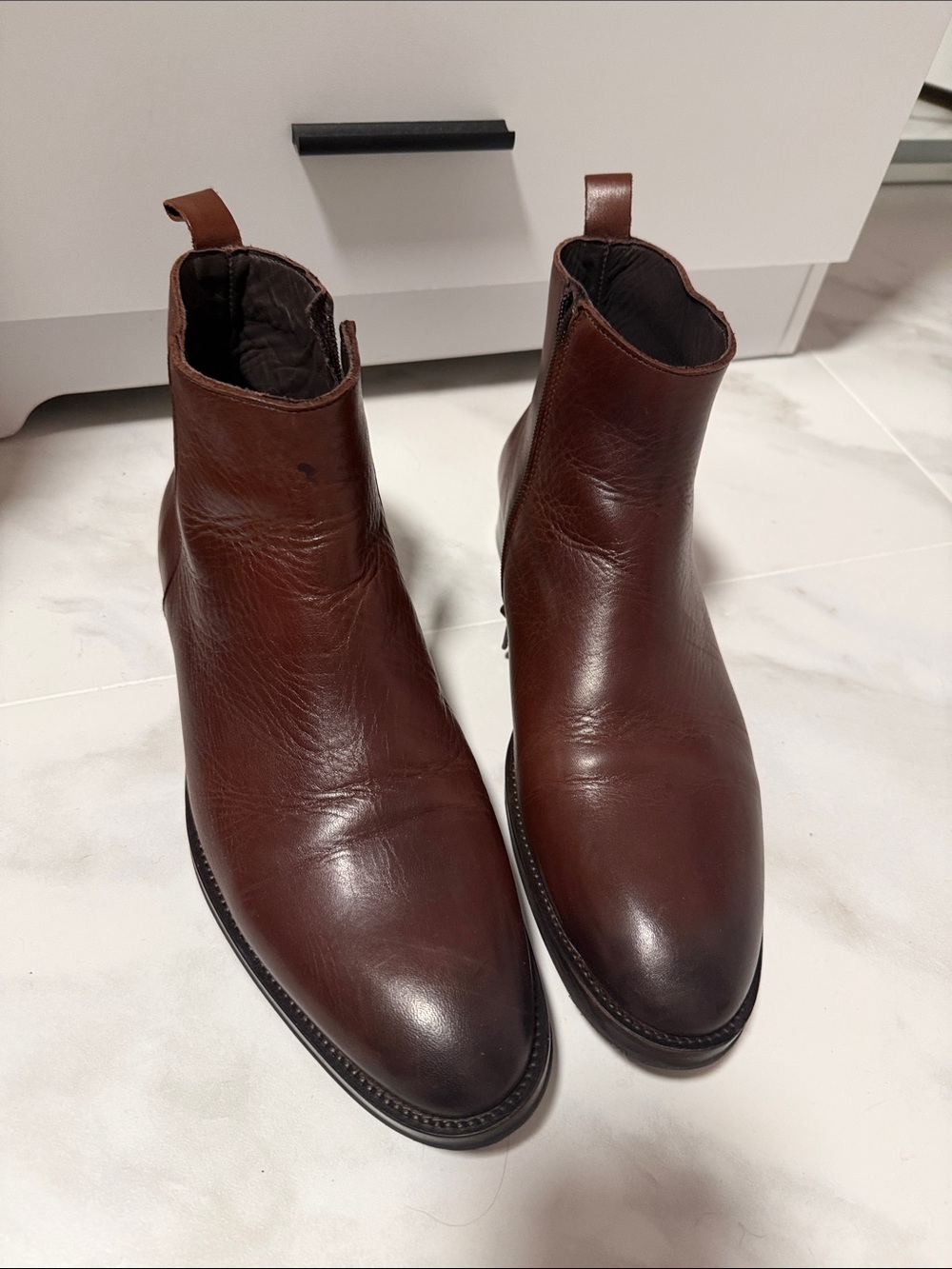Bruno Magli Men's Brown Leather Chukka Boots
